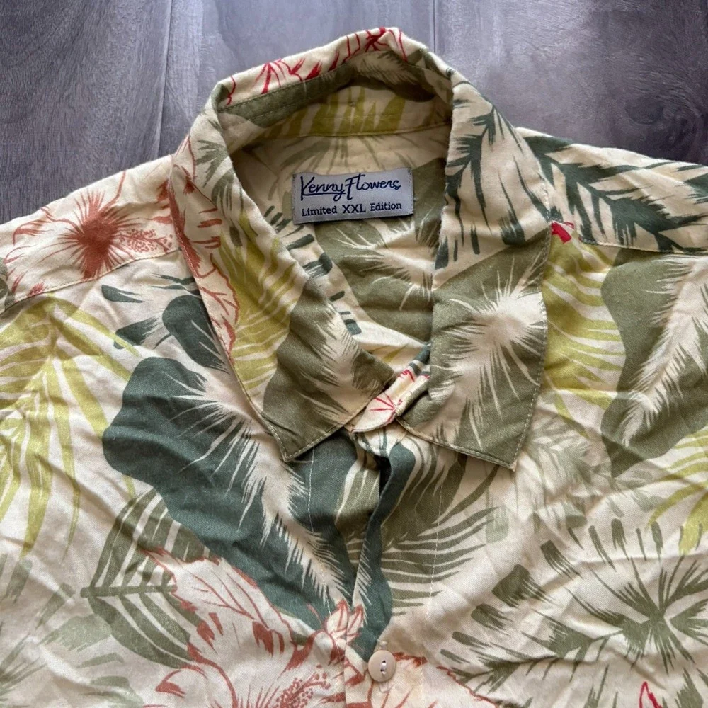 Kenny Flowers - Limited Edition -‎ Hawaiian Shirt - Made In Bali - Men's XXL